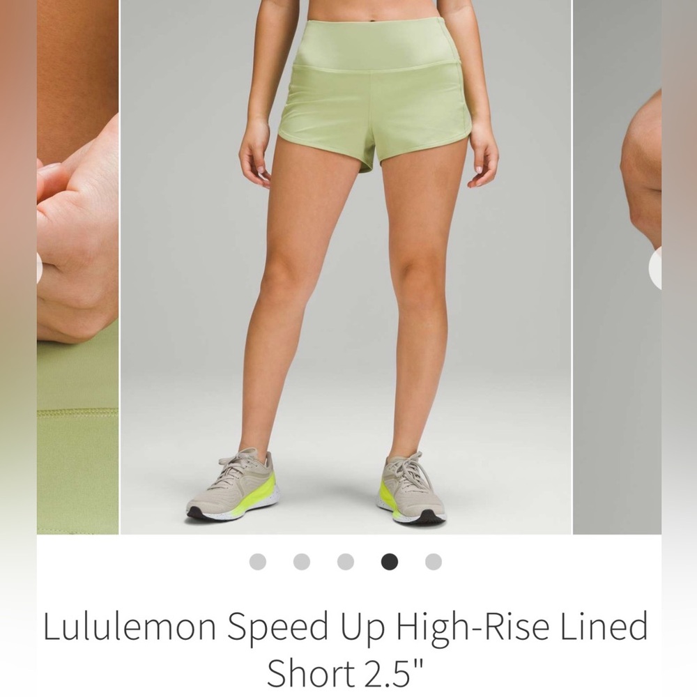 lululemon athletica speed up Light Green Athletic Shorts size 8 💚💚💚